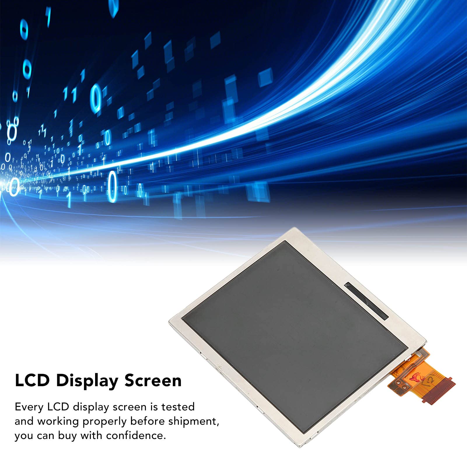 Sxhlseller Écran D'affichage LCD de 3 Pouces, Remplacement D'écran Tactile LCD pour Console de Jeu Polyvalente, écran D'affichage LCD pour Console de Jeu DS Lite Écran Supérieur de 3 Pouces