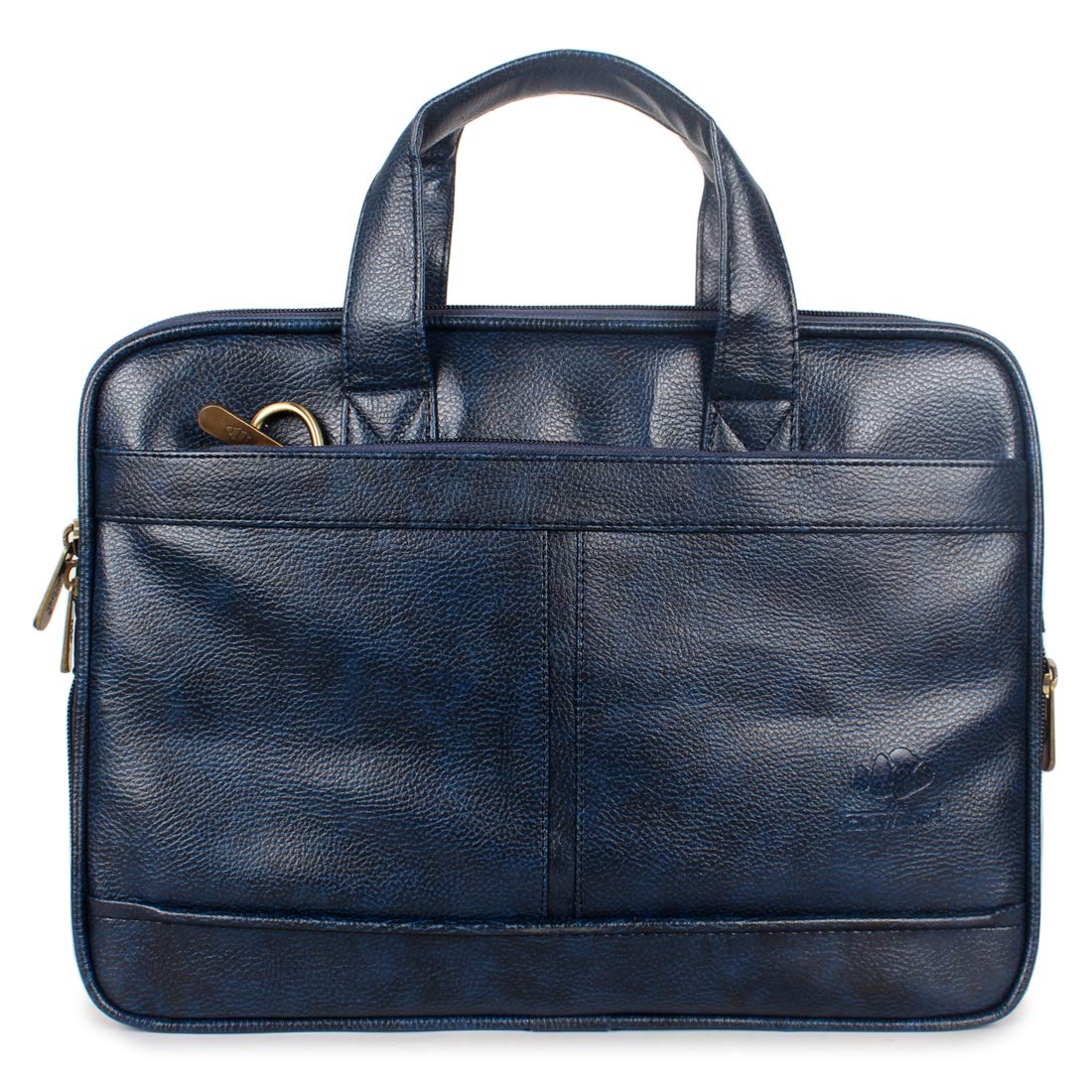 THE CLOWNFISH Unisex-Adult Faux Leather Slim Expandable 15.6 Inch Laptop Messenger Bag Briefcase (Blue) (B08VDGJX7Q) Amazon Price History, Amazon Price Tracker