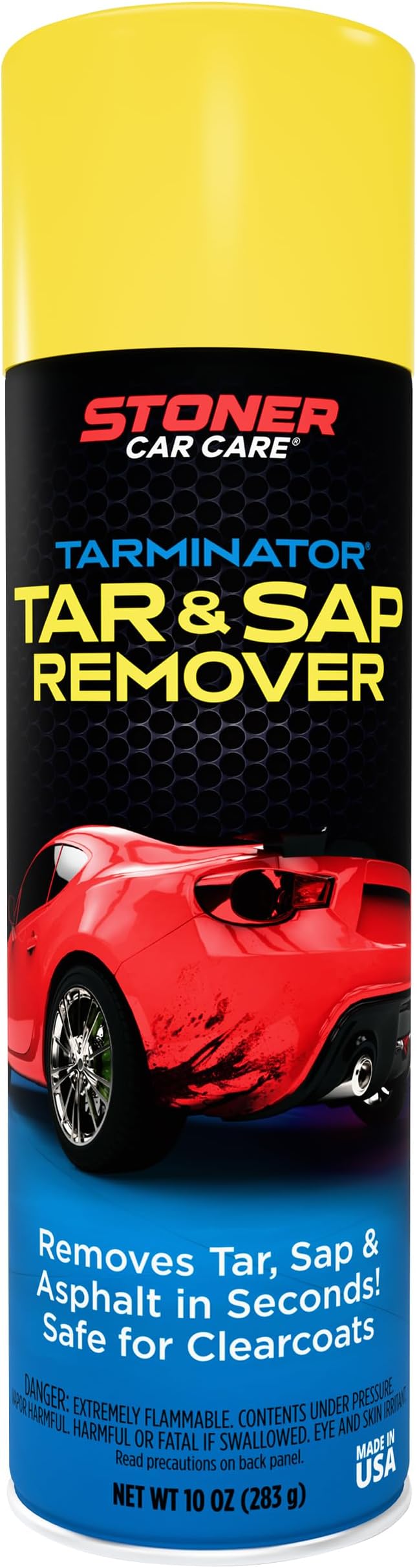 Stoner Car Care 91154 Tarminator Tar, Sap, and Asphalt Remover Spray - Fast Acting Tar and Tree Sap Remover for Cars, Trucks, RVs, Motorcycles, Boats - Safe on Paint, Clear Coat, and Chrome - 10 oz