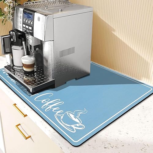 Tapete de secado de platos de Navidad para árbol de Navidad, protector absorbente de mostrador, tapete de café de bosque de gnomos, almohadillas de