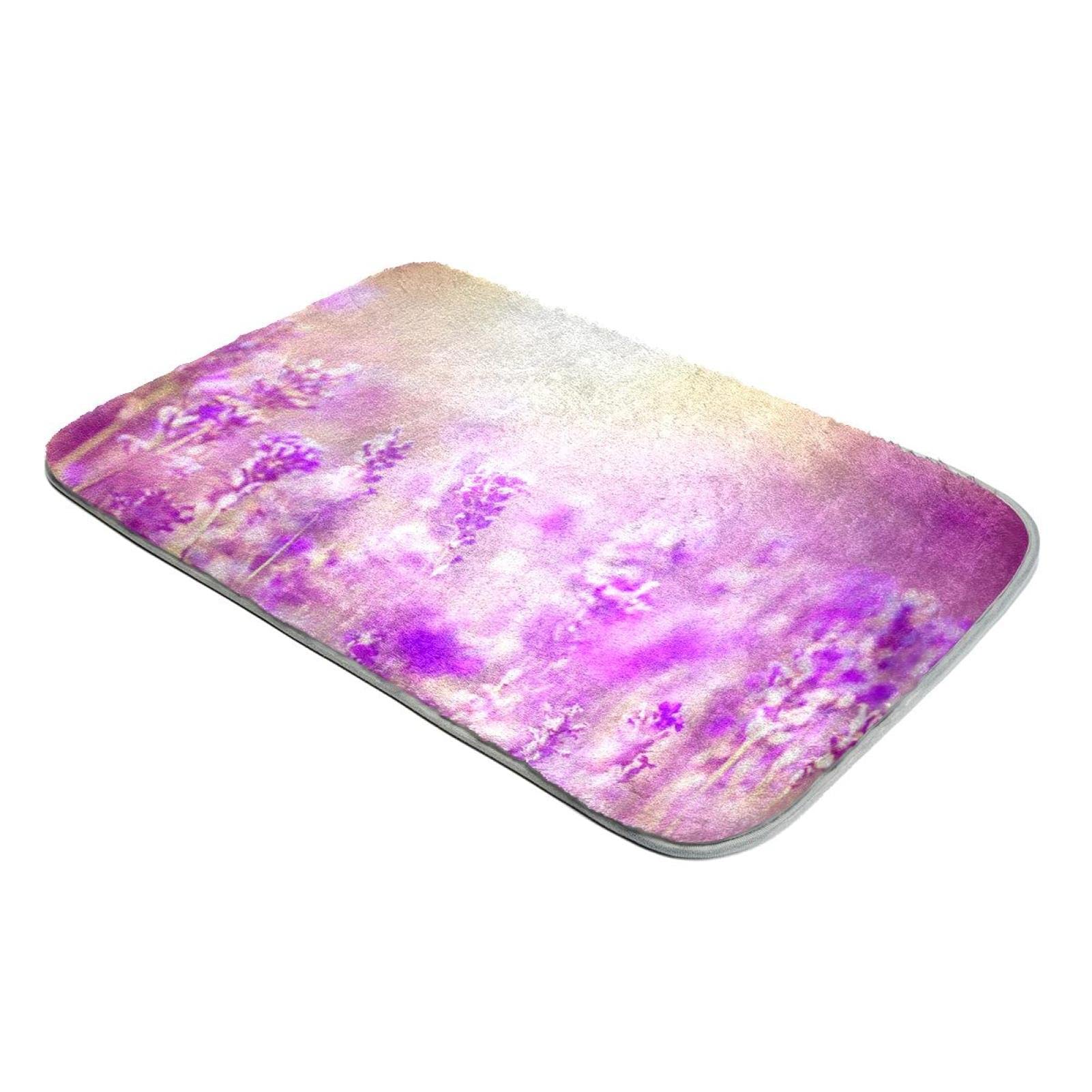 Tapis fausse fourrure lavande douceur absolue pour salon