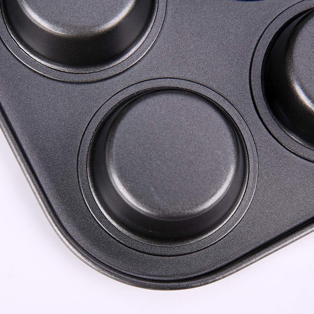 Kingrol 3 Stück Muffinform für 12 Muffins, Mini Cupcake Formen, antihaftbeschichtet, Backformen für Cupcakes Brownies Kuchen Pudding Muffinform