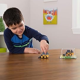 ERTL Iron John Deere Die-Cast Replicas - Includes Tractor, Gator, and Skid Steer Farm Toys with Collectible Display Box - John Deere Tractor Toys - 3 Inch - 3 Count - Ages 3 Years and Up