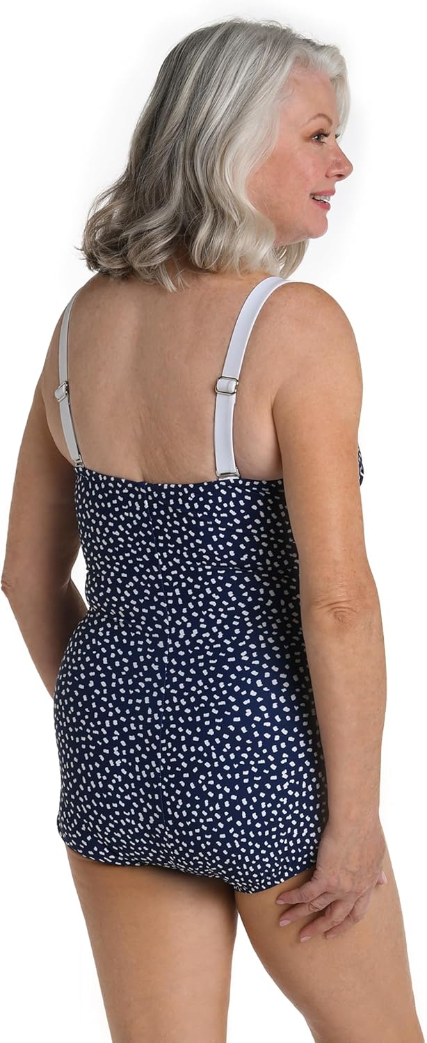 Seaside Dot Bandeau Girl Leg One Piece - Image 2