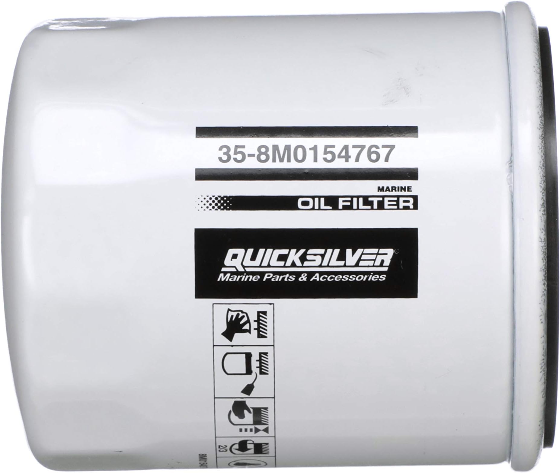 QuicksilverQuicksilver 8M0154767 Oil Filter - Johnson, Evinrude, OMC, Volvo, Chrysler, Sierra