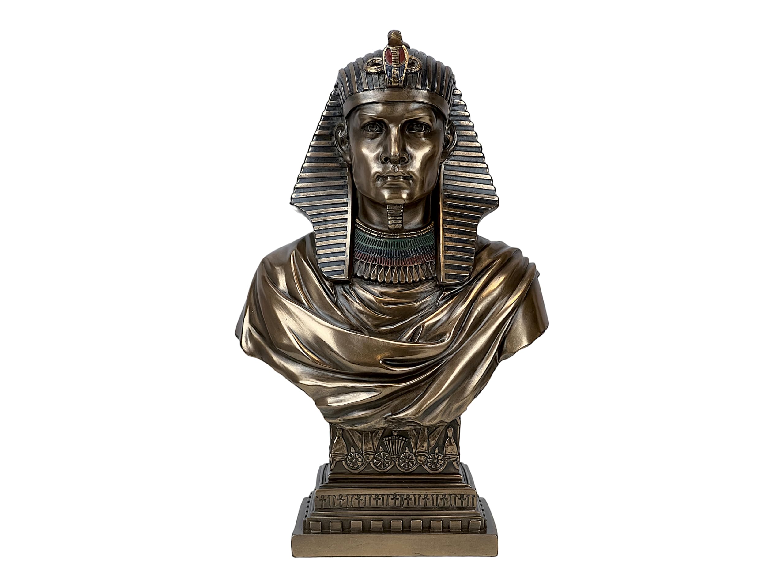 Busto de faraón egipcio Art Deco en resina y escultura decorativa