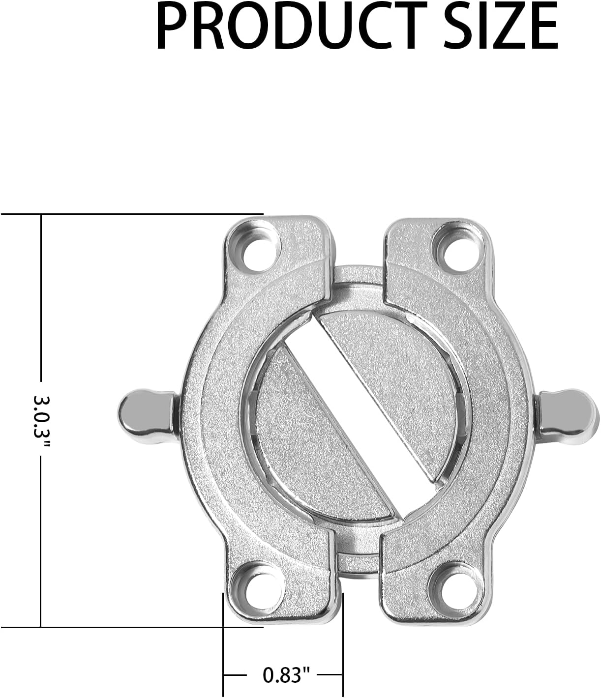 8-Piece Table Connector, Table Buckle Connectors with Screws, Zinc Alloy Rotating Lock and Unlock Hardware Connector for Tables, Cabinets, Desktop