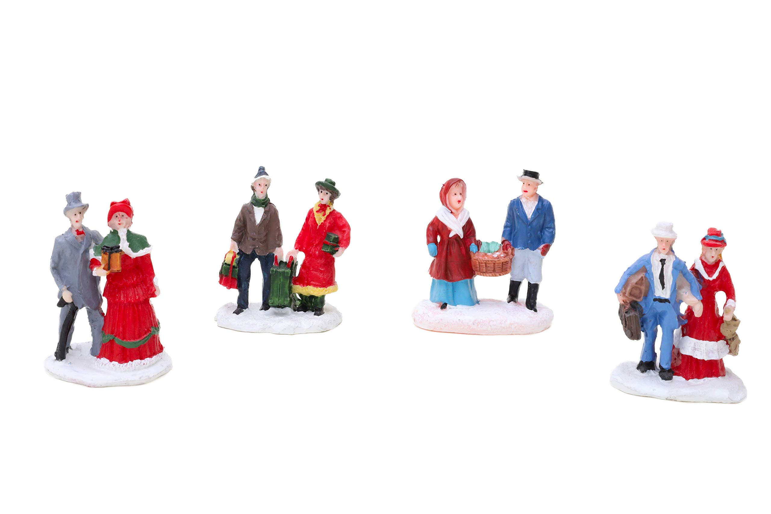 Toyland Couple (Random) Toyland® Mini Resin Christmas Collectible Ornament - Village Scene Accessories - Christmas Figures (Random Couple 2 X 2.5 Inch)
