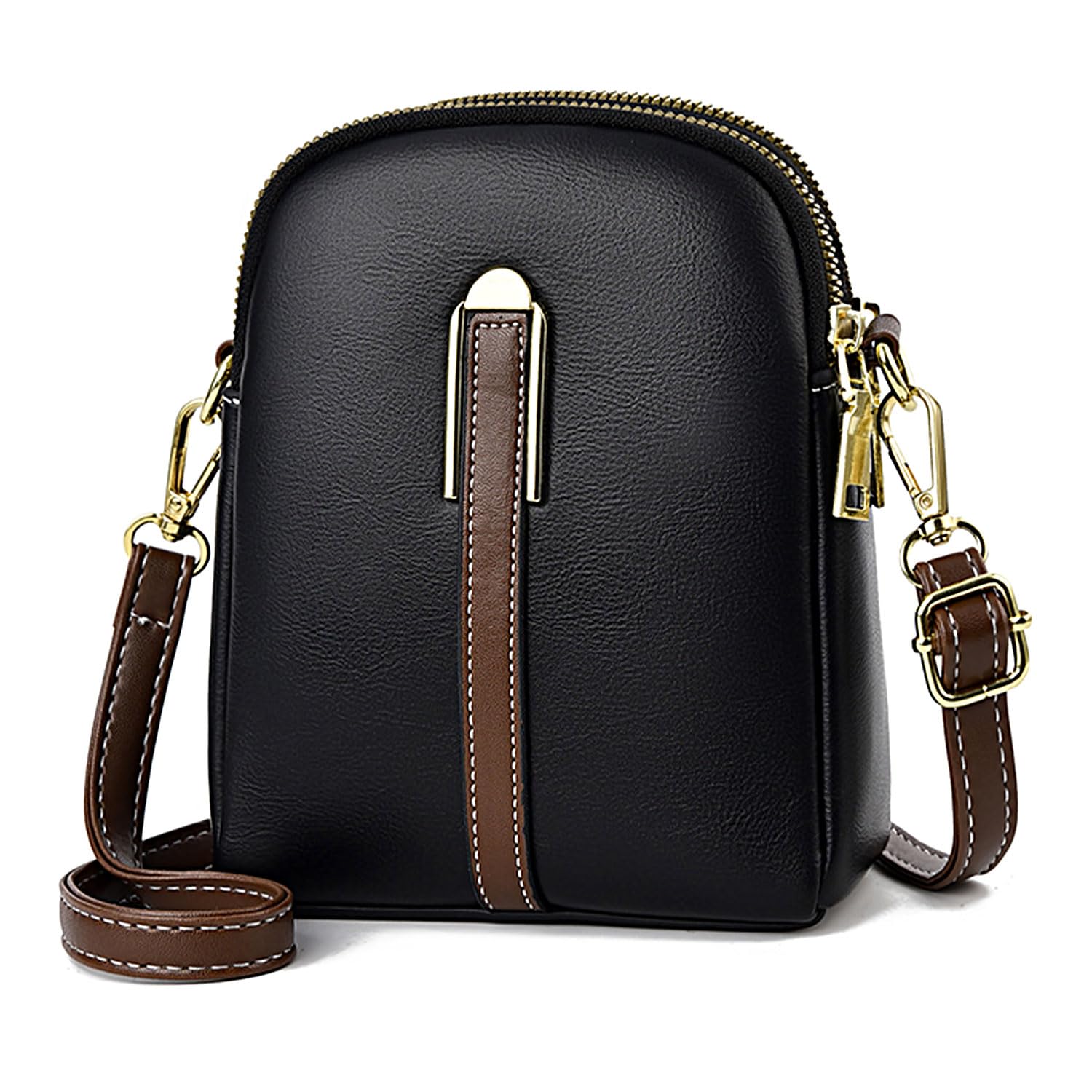 BendJoy Black Sling Shoulder Bag for Women - Pu Leather Versatile Shoulder and Cross Body Bag for Women, Ideal Mobile Sling Bag for Women and Girls, Daily Use (B0D9H2HMLL) Amazon Price History, Amazon Price Tracker