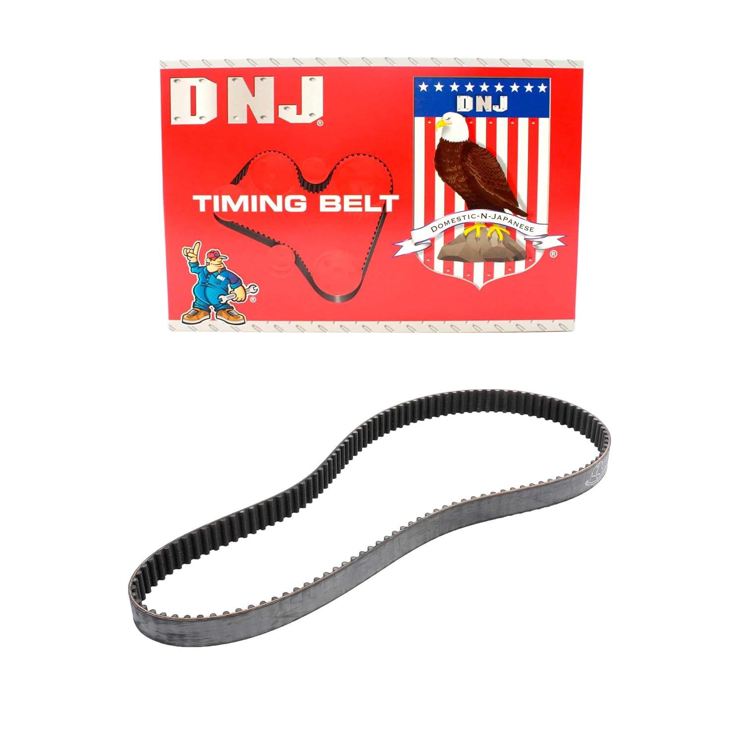 DNJ TB433 Timing Belt for 1995-1997 Mazda Protege 1.5L L4 16V DOHC 1489cc