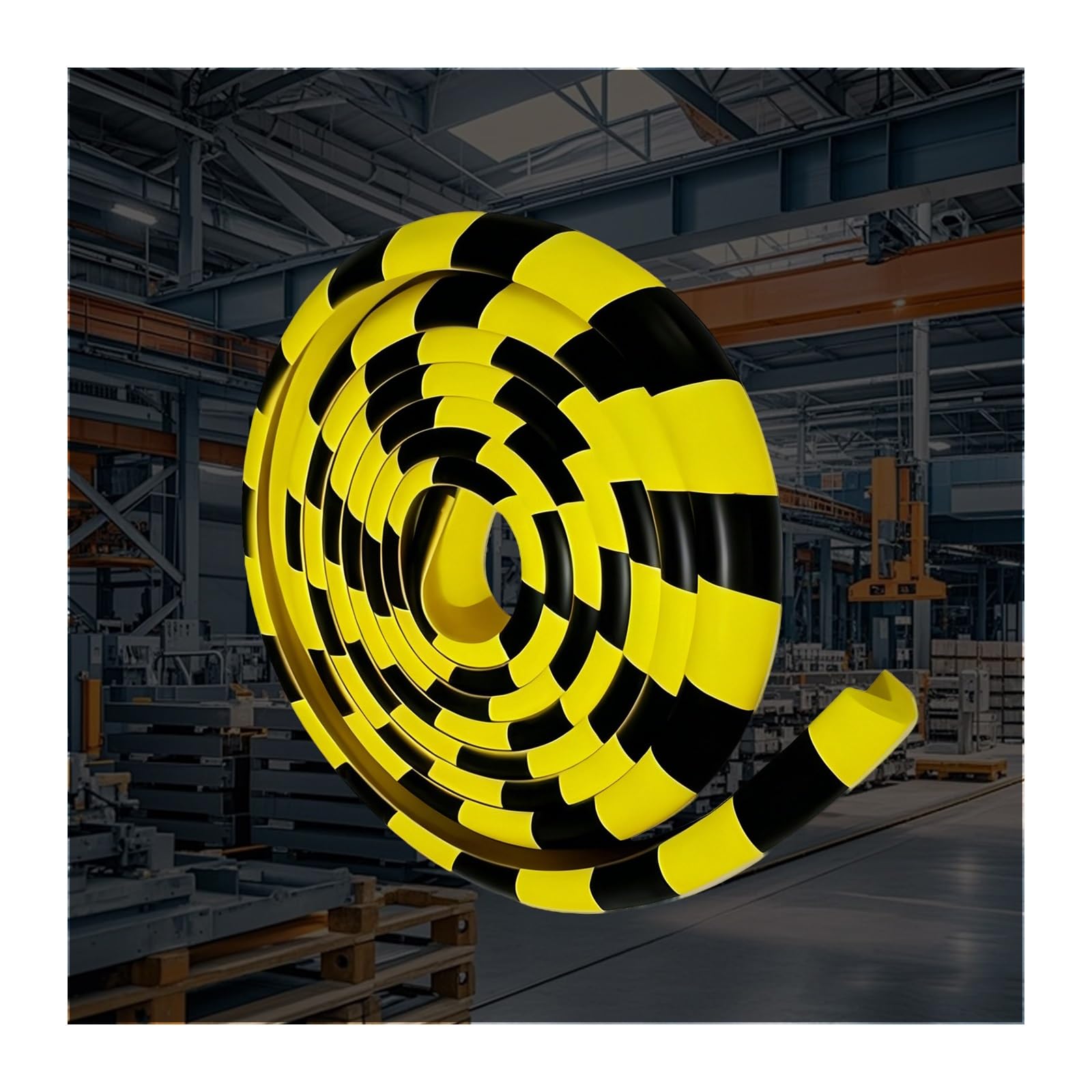 HBOOMOEM Soft Rubber Corner Protectors, Wall Edge Corner Guards, Visibility Edge Guard, Suitable for Warehouse Shelving, Storage Racks, and Equipment Protection.(L shape)
