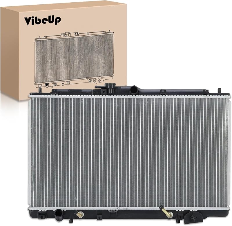 Radiador VibeUp 2147 com resfriador de óleo da transmissão para Acura TL e Honda Accord – 1 unidade