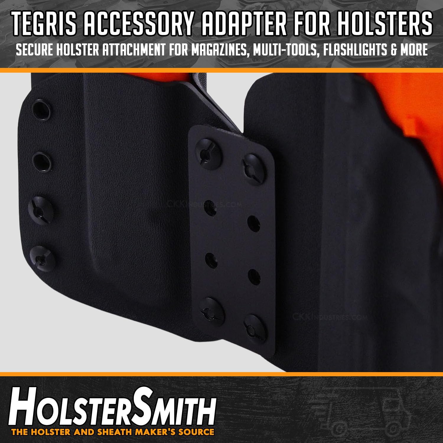 Tegris Accessory Adapter for Holsters – USA Made, Secure Holster Attachment for Magazines, Multi-Tools, Flashlights & More