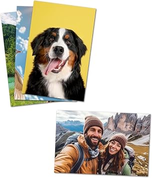 Personalized Photo Prints 4x6 5x7 810 Custom Picture prints with your Photos Glossy Finish Standard Size - Set of 2, 6, 12, or 20 - UNFRAMED - Gift Wrapping Same Day Pick Up Great Personalized Gift Idea 5 * 7 Inch, 2 Pcs