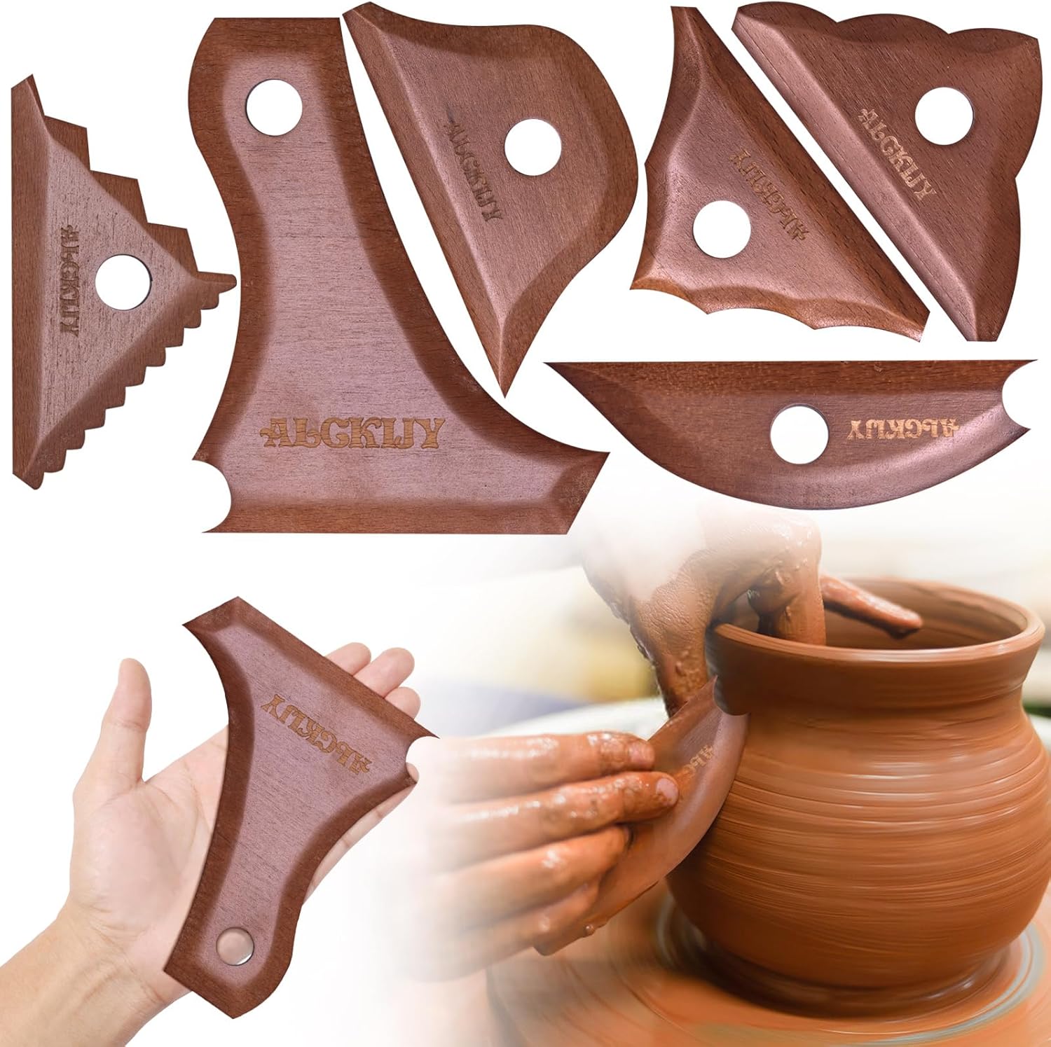Pottery Ribs 6 Pack Pottery Trimming Textured Art Tools