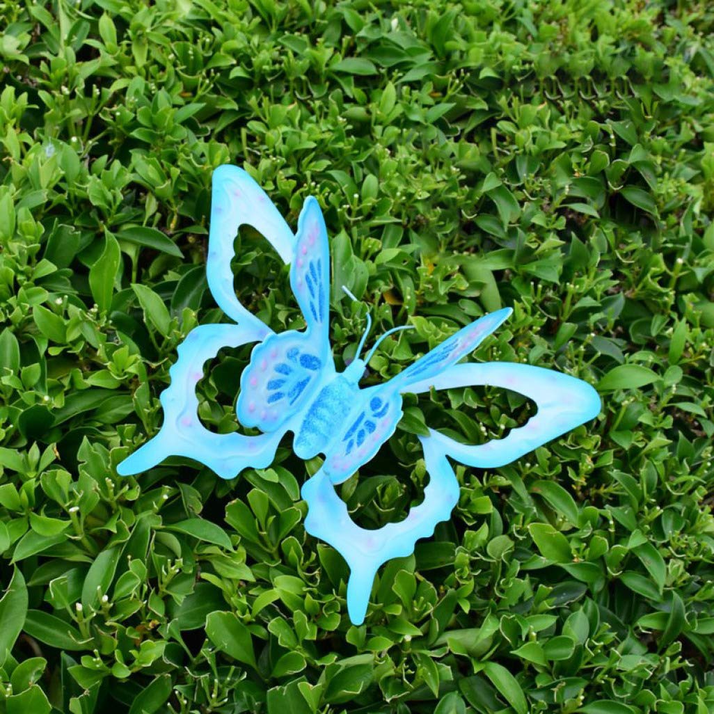 PANRODO Garden Statue Beautiful Vivid Butterfly Sculpture for Outdoor Animal Ornament Yard Lawn Patio Decoration