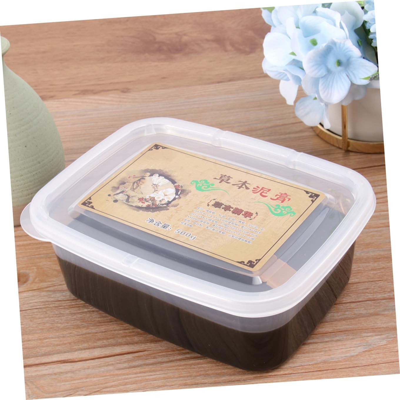 NOLITOY 500g Herbal Moxibustion Mud Pad Belly Therapy Smokeless Moxibustion for Body Damp Clearing