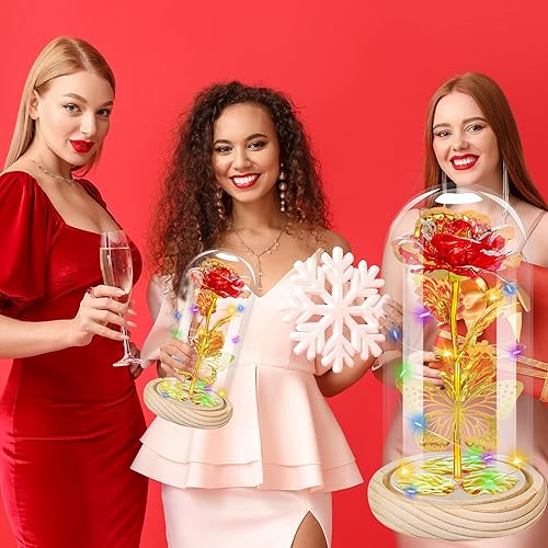 Miniatura 6 de QUNPON Mariposa Flor Roja