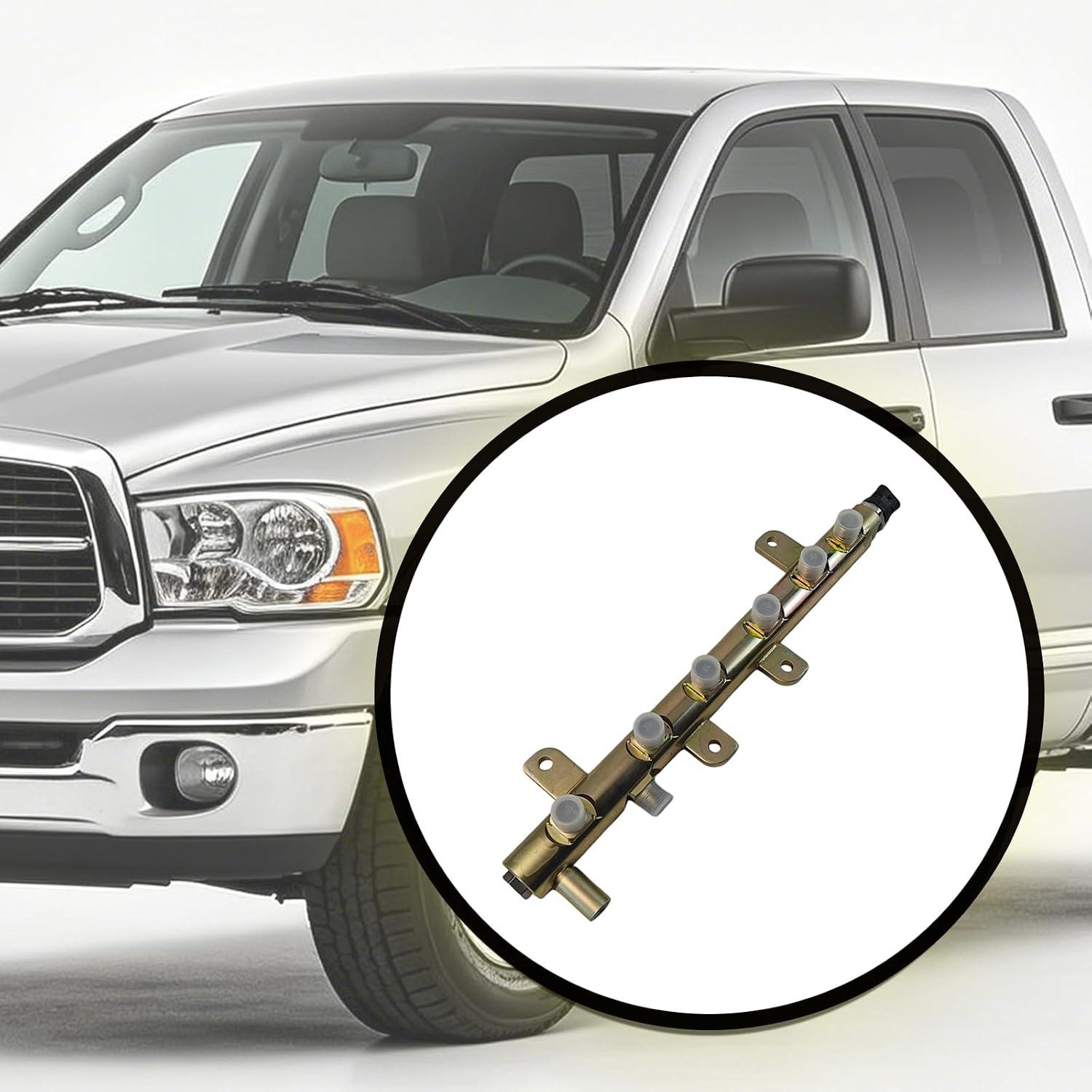 4937282 Fuel Rail Fuel Injector Line Kit Fit for Dodge Ram 2500 3500 4500 5500 2007-2019 6.7L Fit for Freightliner MT45 MT55 2006-2023 Replacement for 0445226044