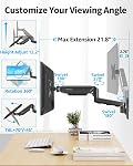 MOUNTUP Moniteur Moniteurs Monitor Wall Mount pour Max 32 Écran d'ordinateur de pouce, Bras de moniteur entièrement réglable, Support de supports muraux 4.4-19,8lbs VESA Coupe de la bride 75x75mm, 100x100mm