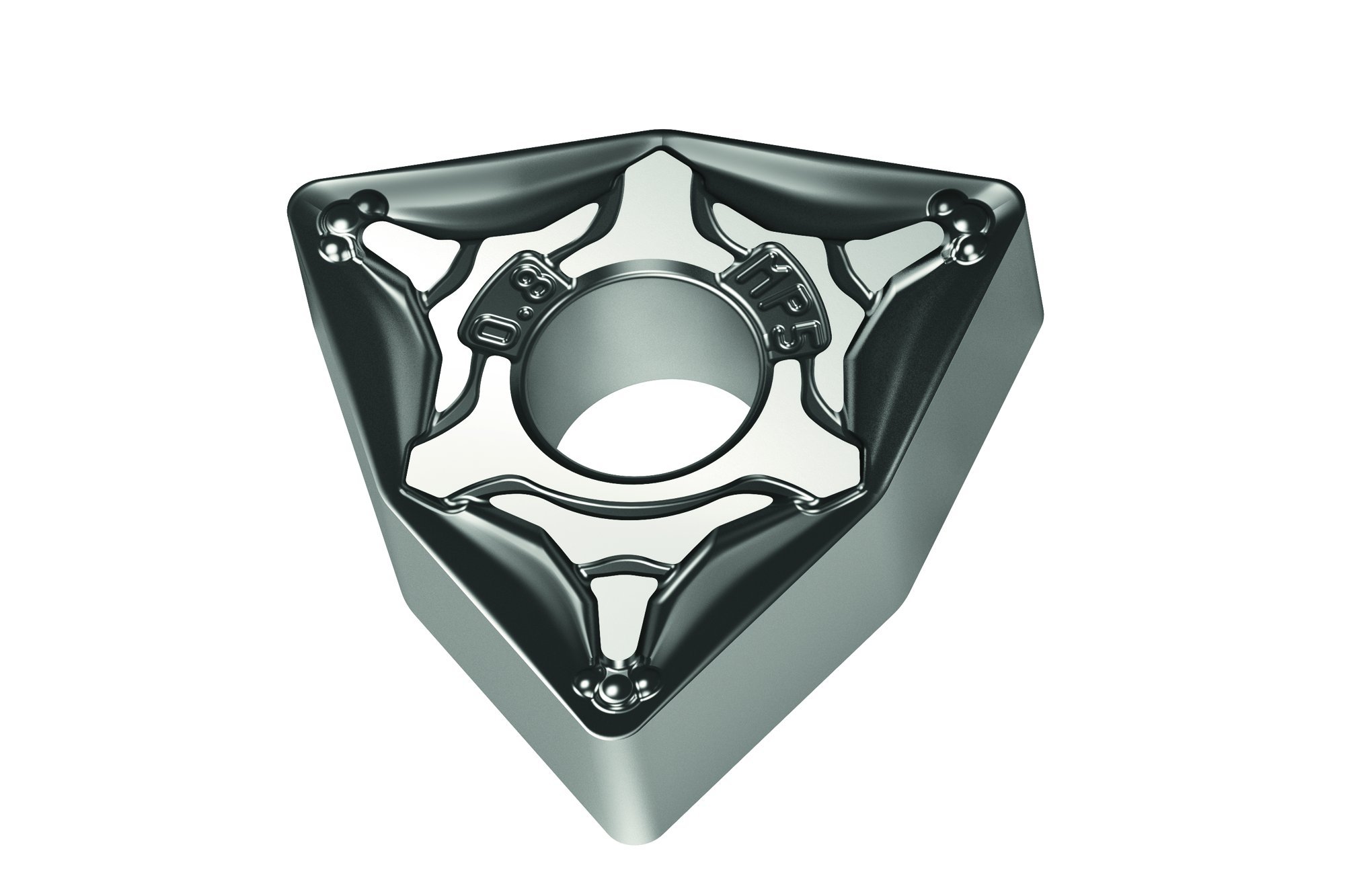 Walter ToolsWNMG060404-MP5 WPP10S Carbide Tiger-Tec Negative Indexable Turning Insert, 0.016" Corner Radius, 0.375" IC, 0.187" Thick, 0.020" - 0.157" Depth of Cut (Pack of 10)