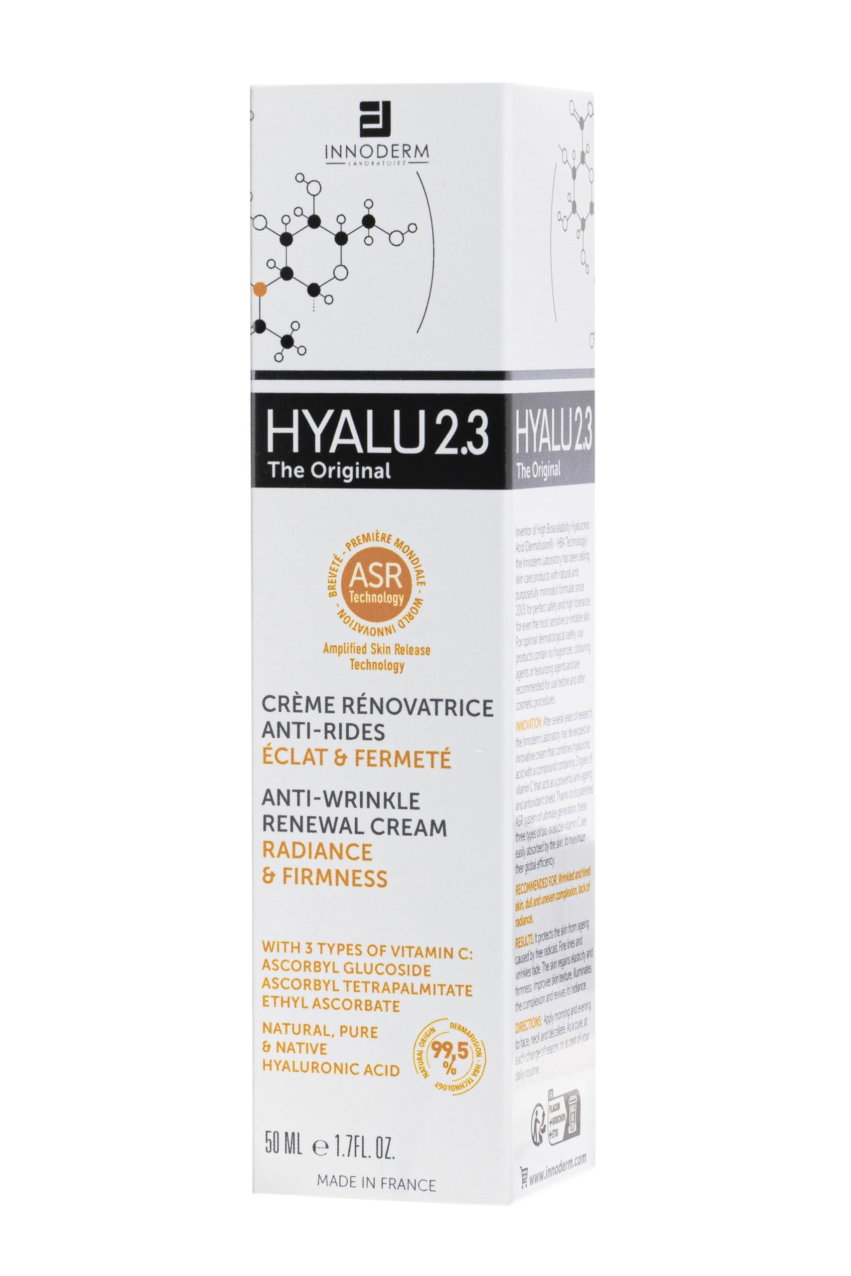 Innoderm HYALU2.3 Anti-Ageing Cream for Wrinkles - Shine/Firmness, 50 ml (Pack of 1) - Image 2