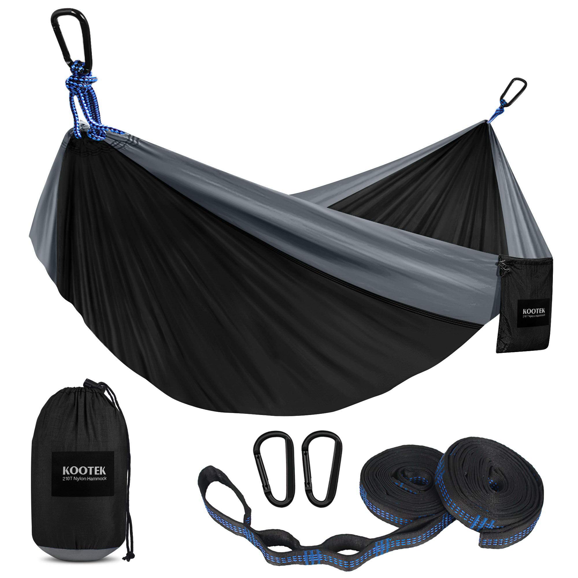 Buy Kootek Camping Hammock Double & Single Portable Hammocks with 2