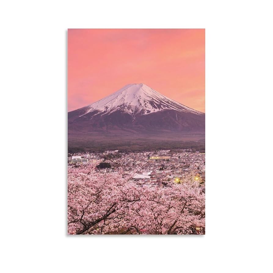 絵画 インテリア　絵　油絵　uF6-111109　風景（橋の見える富士山） 絵画 インテリア 絵 油絵 uF6-111109 風景（橋の見える富士山