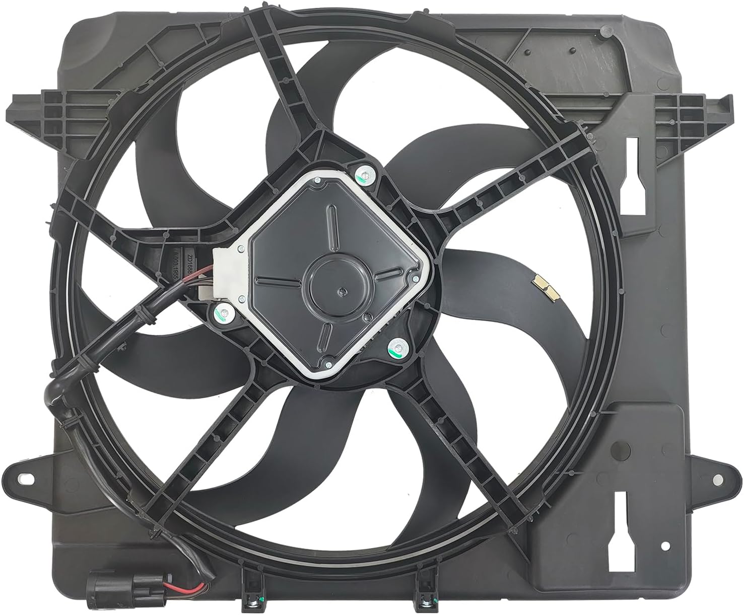 Engine Cooling Radiator Fan Assembly Fit for 2012-2017 Jeep Wrangler 2018 Wrangler JK,68143894AB