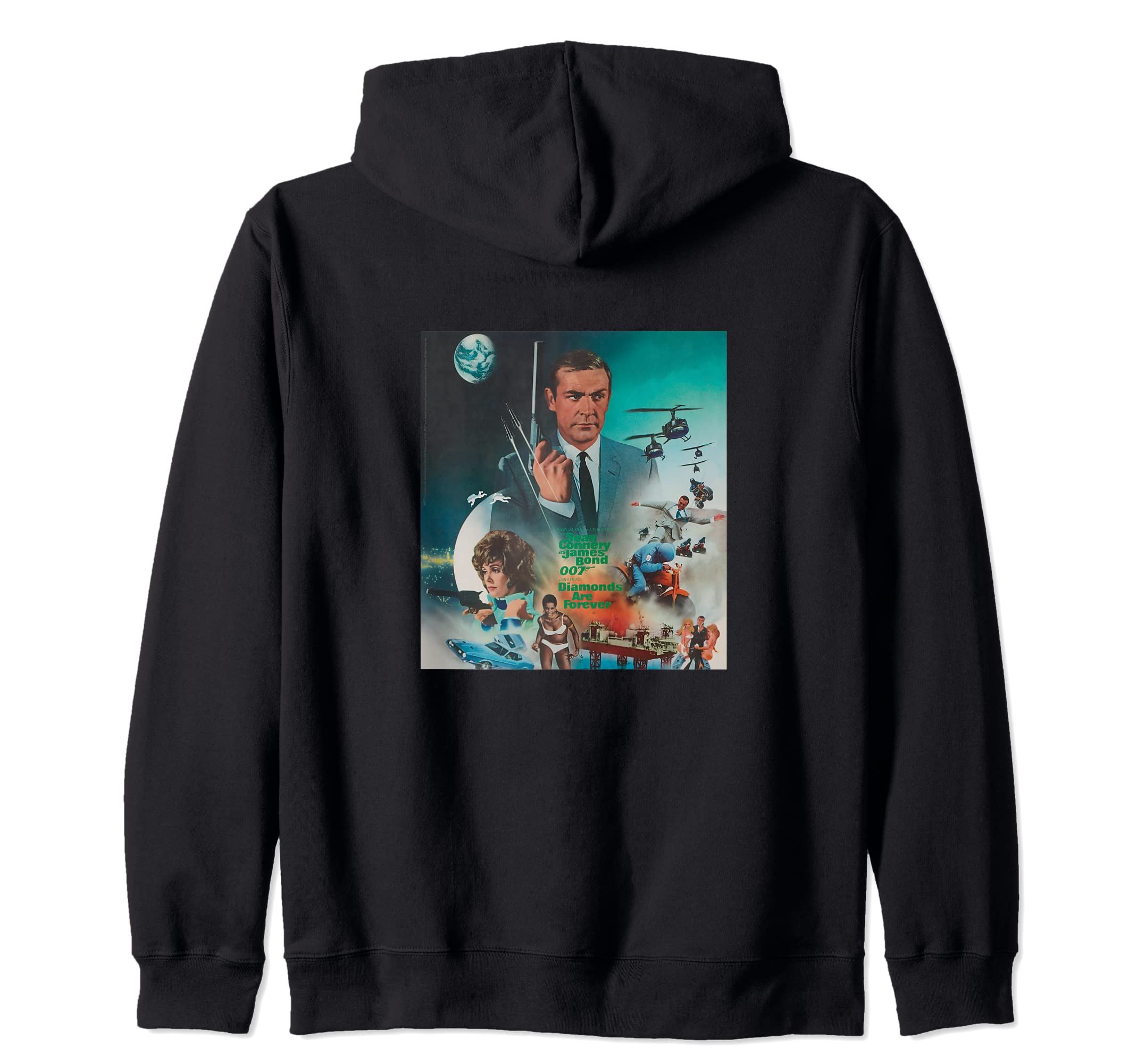 Official James Bond 007 Diamonds Are Forever Zip Hoodie