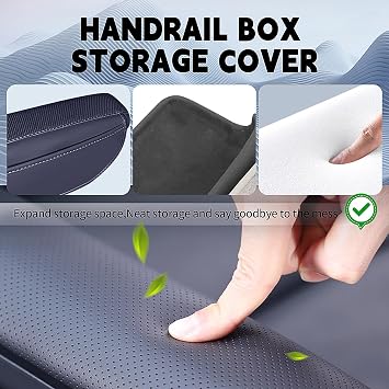 Auto Accessories for Toyota Sienna LE,XLE,XSE,Limited,Platinum,Woodland 7/8 Passenger 2021-2025 Center Console Cover Armrest Pad Protector Armrest Box Cover Accessorie (Black)