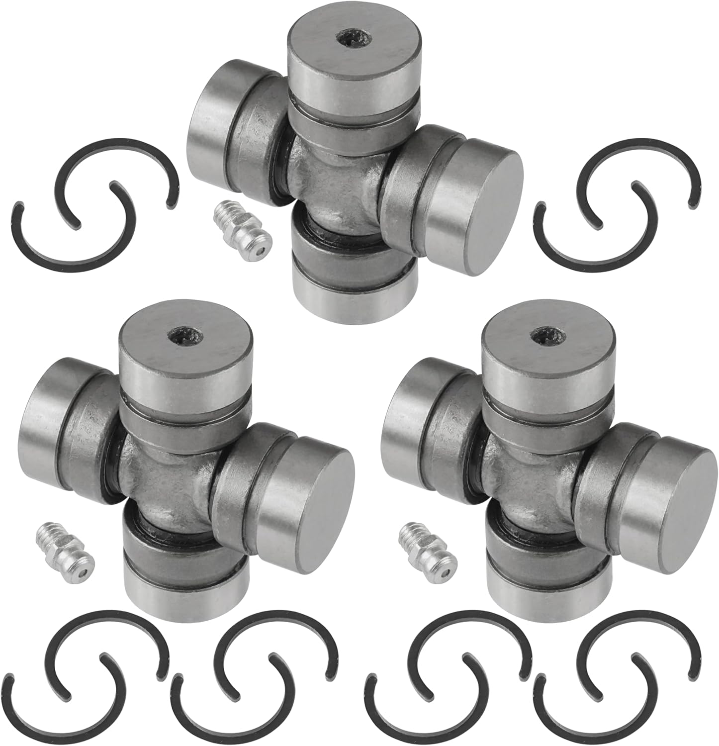 Caltric 3 Front Drive Propeller Shaft U-Joint Compatible with Kawasaki Mule 2510 Kaf950A 4X4 Diesel 2002