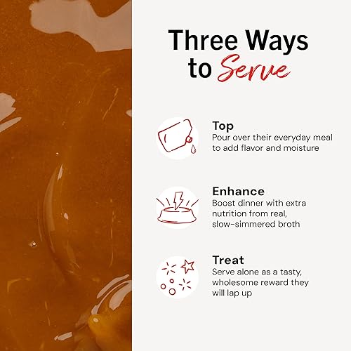 Miniatura 6 de Stella & Chewy's Human-Grade Grass-Fed Beef Bone Broth for Dogs - Joint & Gut Health Liquid Food Topper with Collagen & Turmeric, 16 Fl Oz