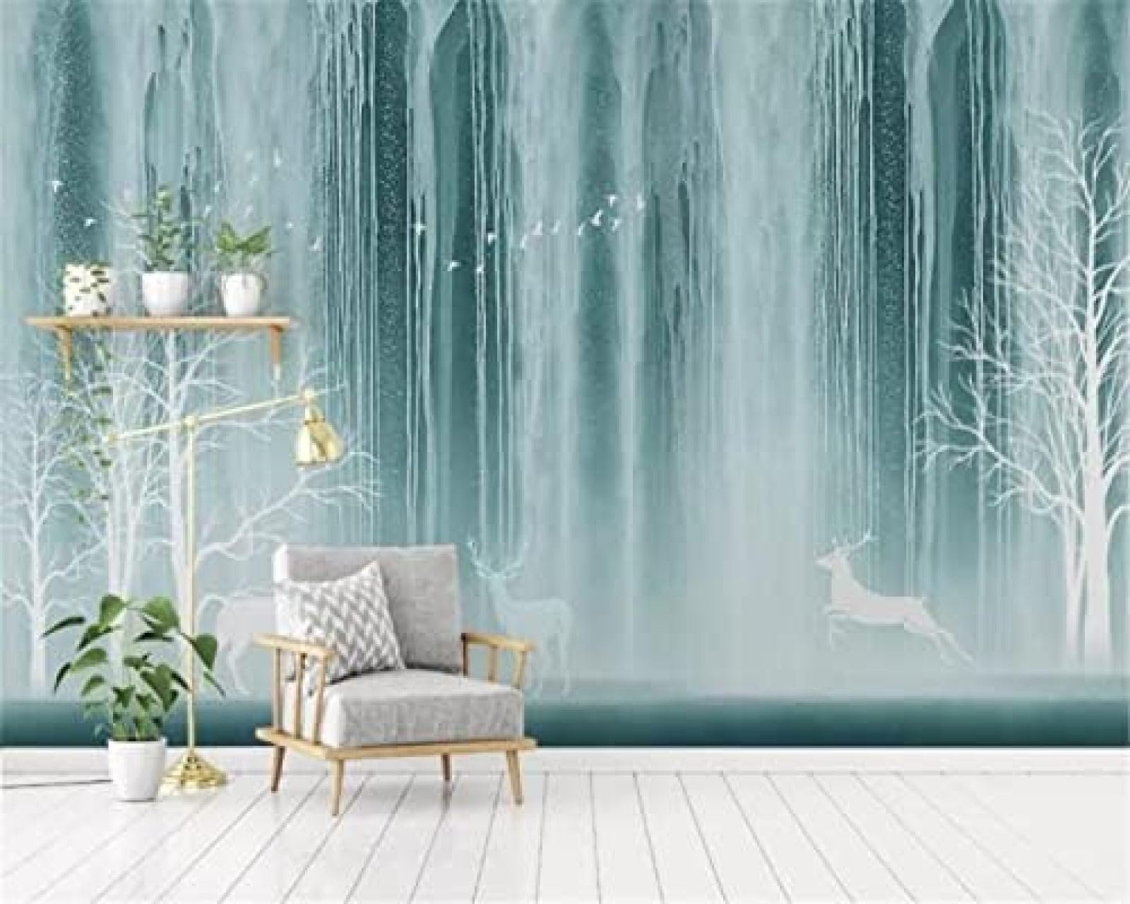 Papier peint 3D paysage intissé lavable et résistant XLMING 200x140cm