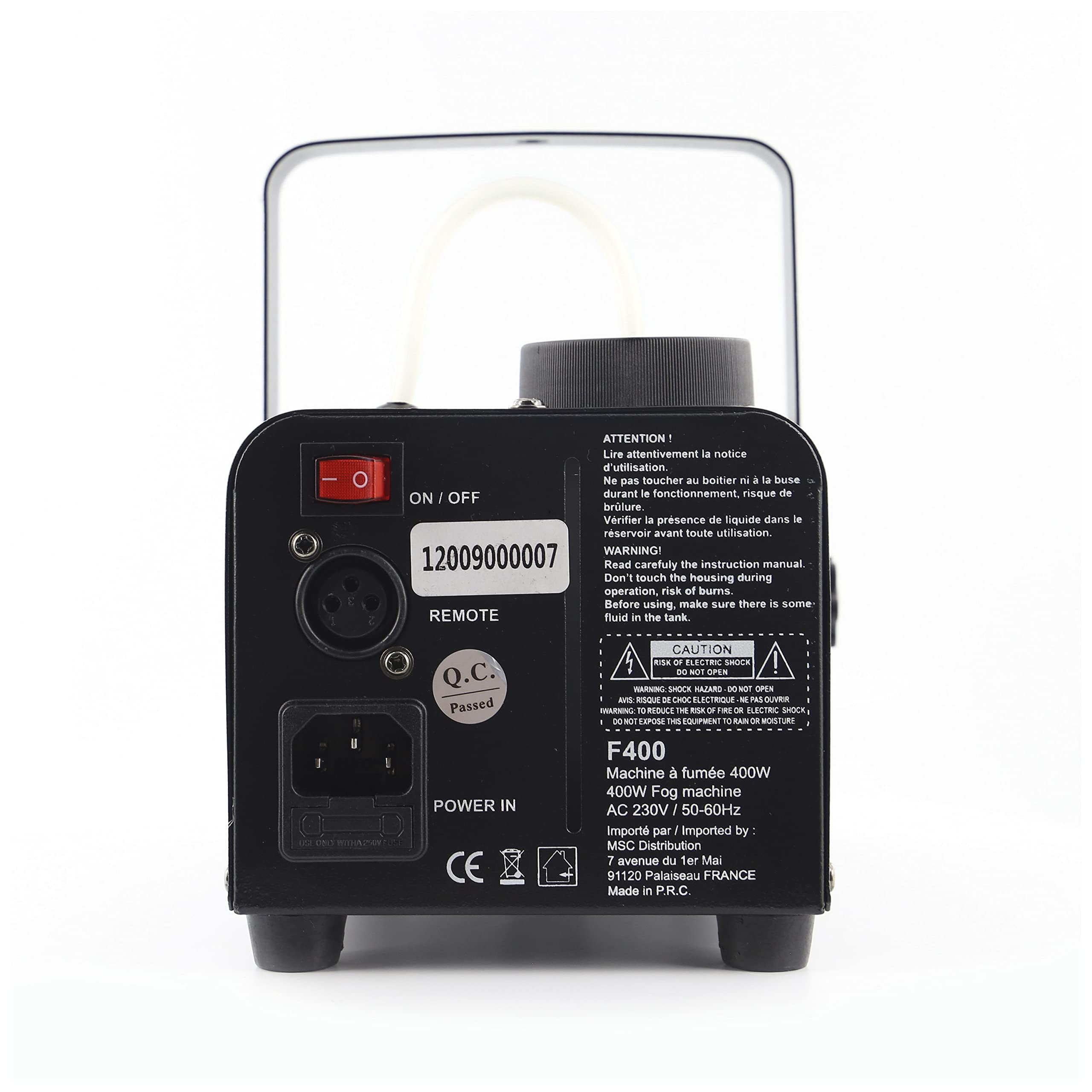 Machine à fumée F400 noir & SMOKE1L-N - IBIZA - Fluido per nebbia a densità normale - 1 litro