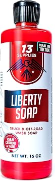 Liberty Foaming Car Wash Soap for Foam Cannon - pH Neutral Car Shampoo for Car Wash Foam Gun Pressure Wash, Thick Snow Pre-Wash Tackles Dirt, Safe for All Vehicles, Avoid Scratches on Trucks 16 fl oz