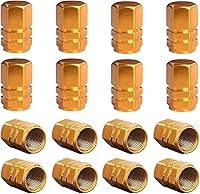 Vista 14 de Kewucn 8 PCS Tapas para Vástago de Válvula de Neumático de Automóvil, Cubiertas de Aleación de Aluminio con Anillo de Goma, Resistentes a