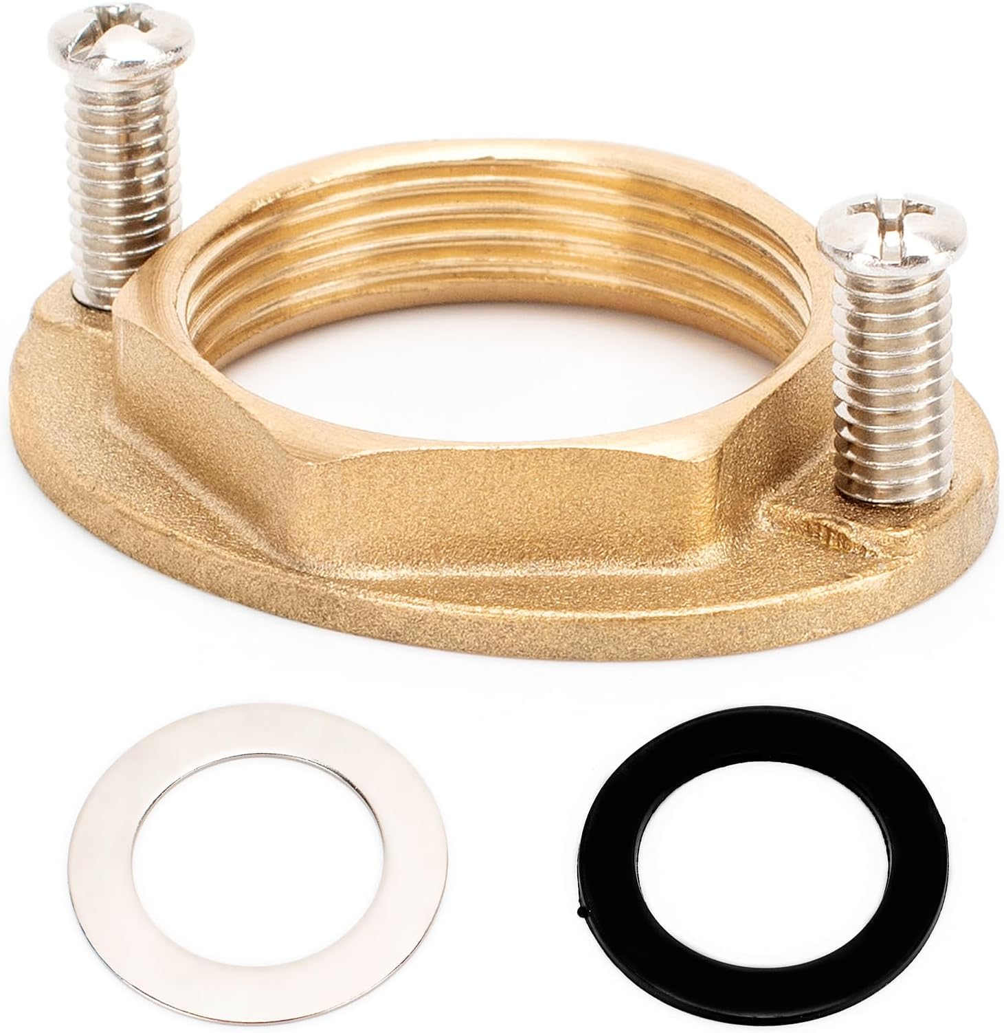 4pack Brass Faucet Lock Nut (Inner Diameter:32mm/1.25''), Installation Kit Bathroom Lock Nuts for Kitchen Basin Sink 4set