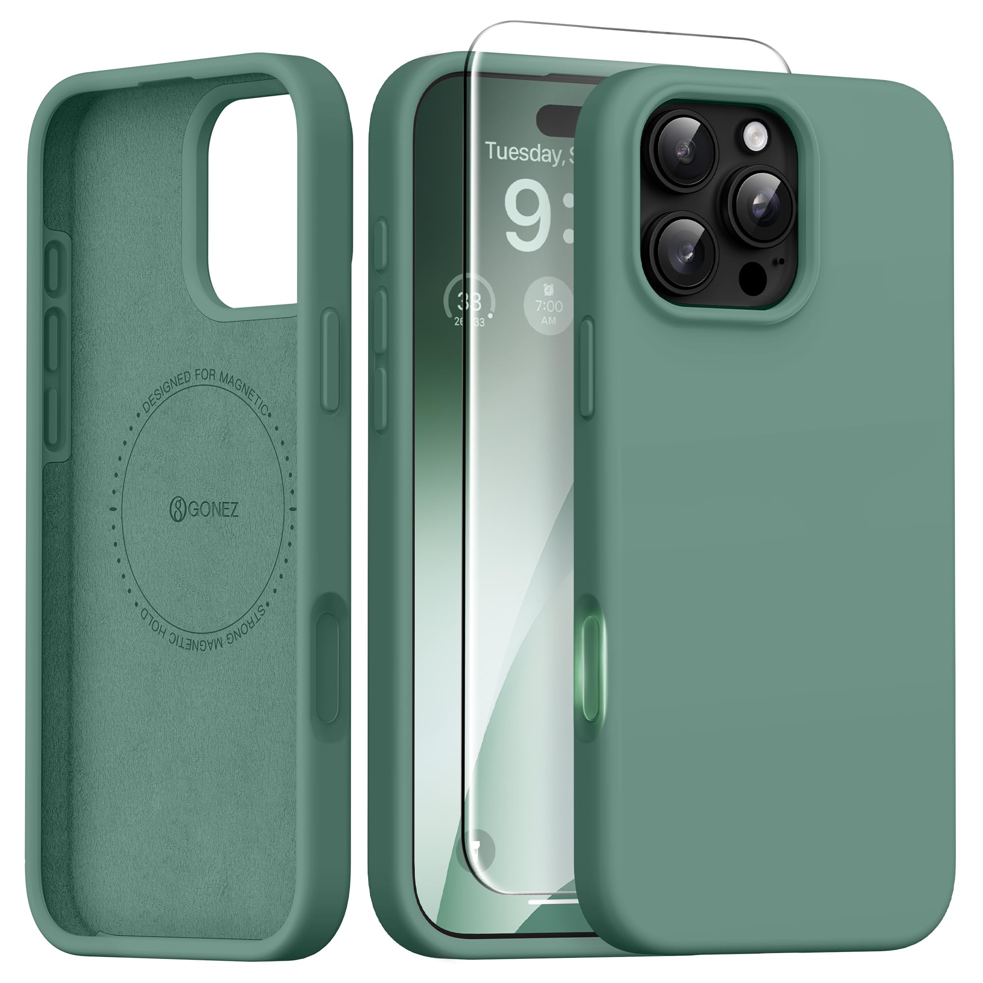 Étui de téléphone blanc GONEZ pour éviter les rayures de l'appareil photo