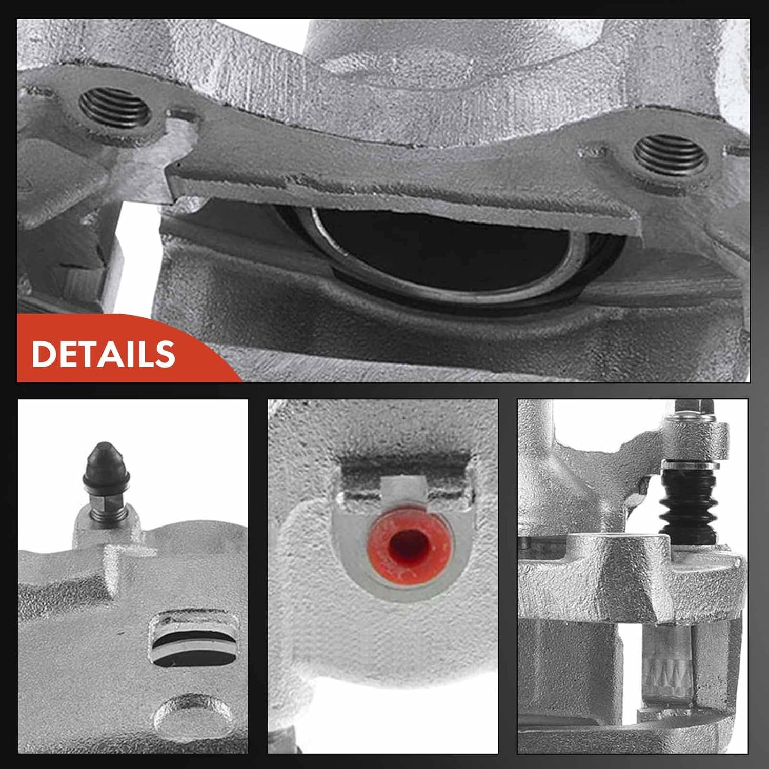 A-Premium Disc Brake Caliper Assembly with Bracket Compatible with Select Infiniti and Nissan Models - I35 2002-2004, Altima 2002-2006, Maxima 2002-2003/2008 - Front Right Passenger Side