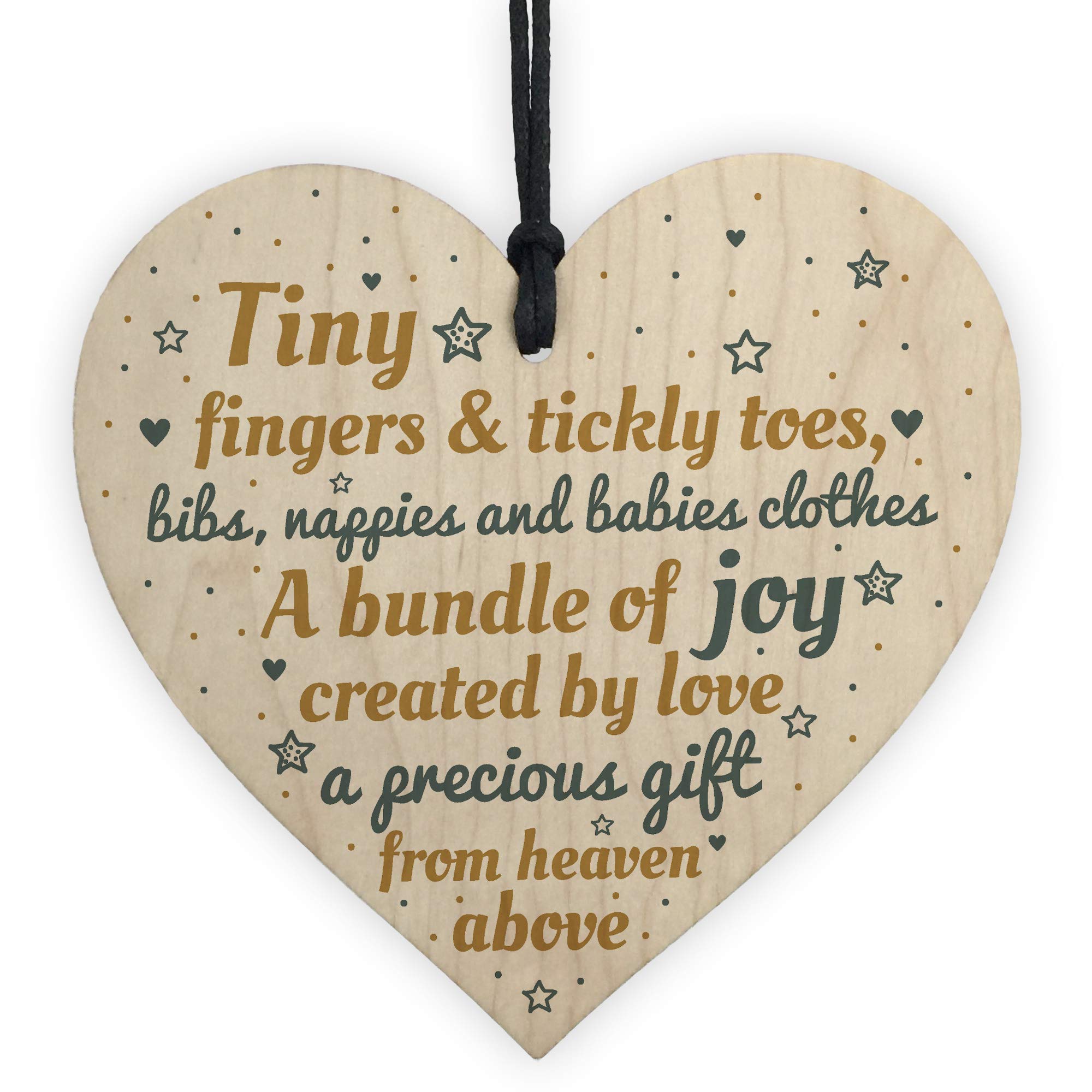 RED OCEAN Daddy Mumy Mum Dad To Be Present Baby Shower Wooden Heart Plaque Decoration Gift Keepsake