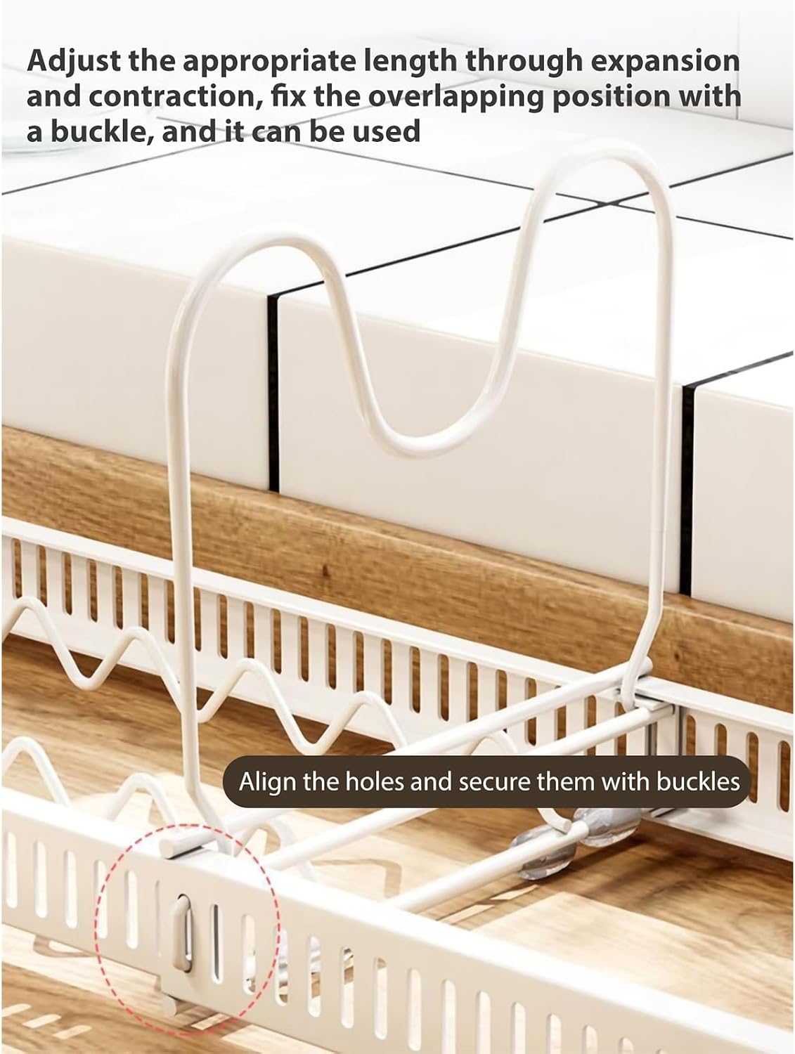 Kitchen Dish Rack, Retractable Dish and Pans and Pots Lid Organizer Rack Shelf for Cabinet, Multifunctional Metal Bowl Holder with 10 Adjustable Compartments (Black) (Black, 10Partitions)