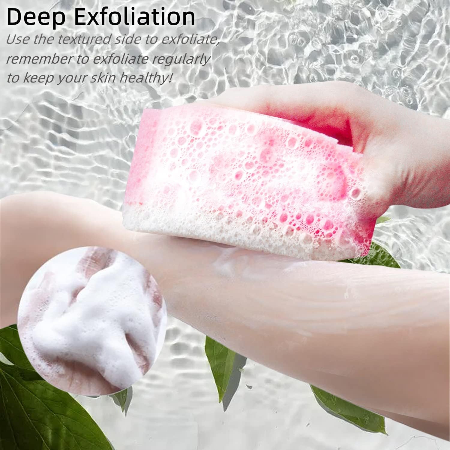 SmilePowo Double-Sided Bath Sponges, Personalized Frog Design, Soft&Gentle Cleaning Exfoliation, Loofah Body Scrubber Shower Body Sponges for Men,Women,Kids, 2 Packs Colorful as Gift for Family : Beauty & Personal Care