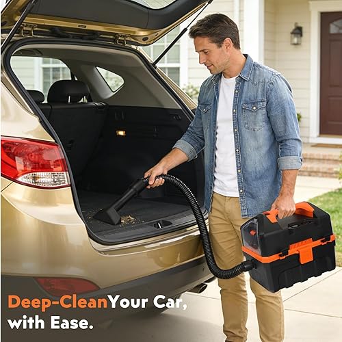 Miniatura 4 de LIGO 20V aspiradora sin cable para taller, 2.64 galones, portátil, uso en húmedo/seco, de mano, con función de soplado - Incluye batería de 4.0 Ah,