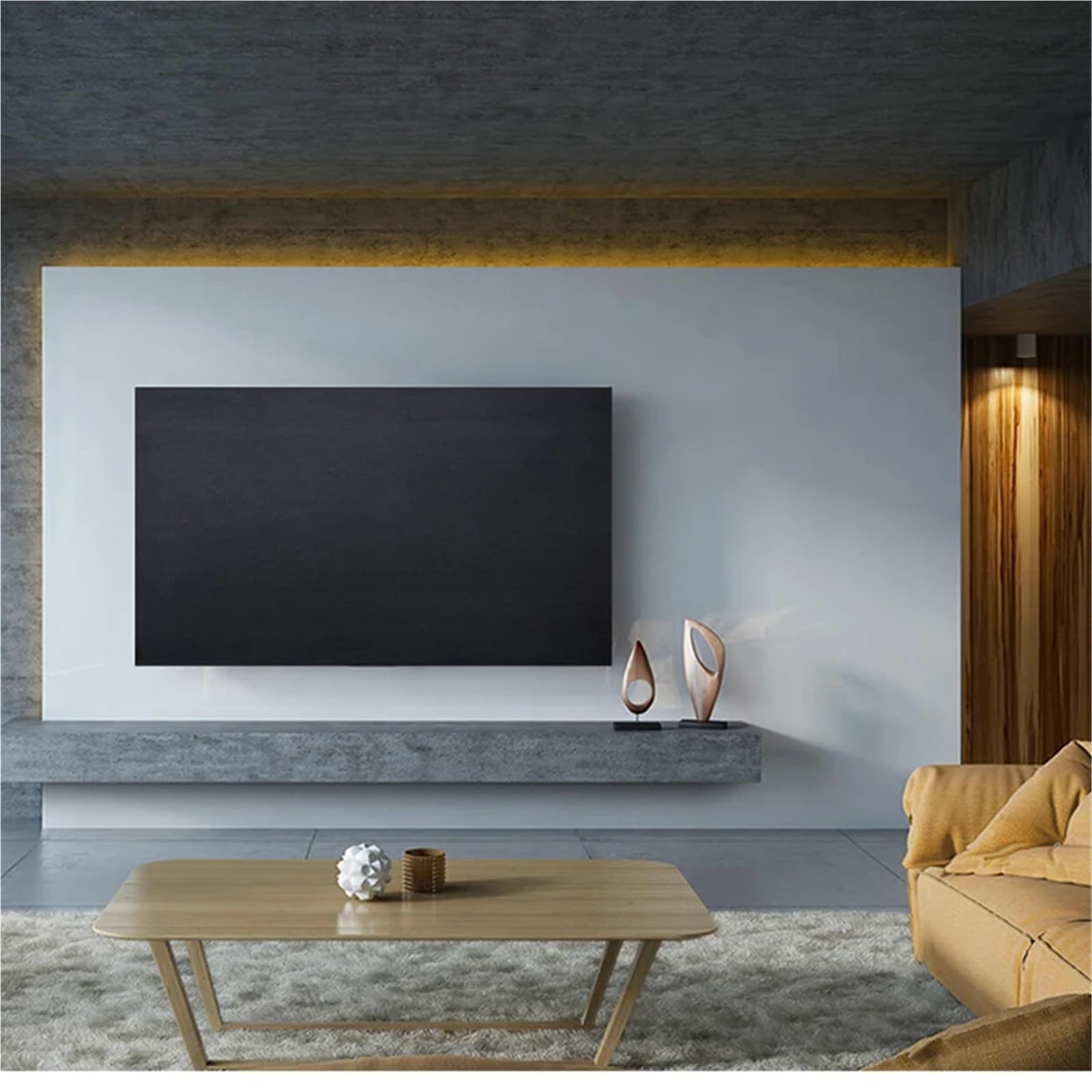osłona TV na zewnątrz Ochraniacze telewizora Nadaje się do 43-calowych 49-calowych 55-calowych osłon przeciwpyłowych telewizorów LCD TV Wisząca pionowa osłona przeciwpyłowa na telewizor(110 69 0.01cm