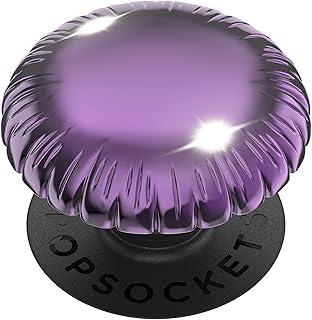 PopGrip with Swappable Top for Phones and Tablets - Metallic Balloon Purple
