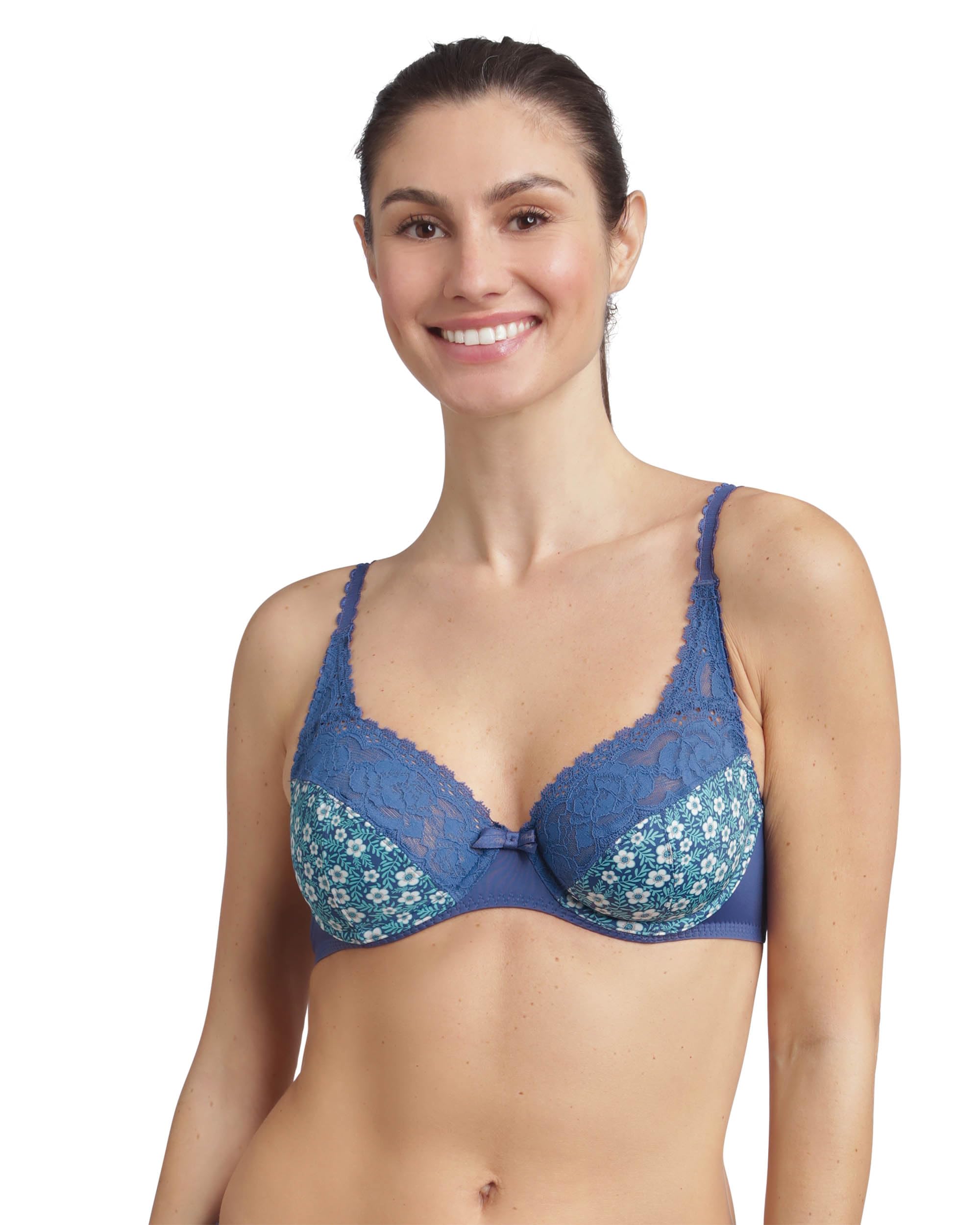 Playtex Bügel-BH aus Mikrofaser, Flower Elegance, Damen, 1 Stück