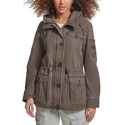 Levi's Women's Lightweight Cotton Military Jacket (Standard & Plus Sizes)