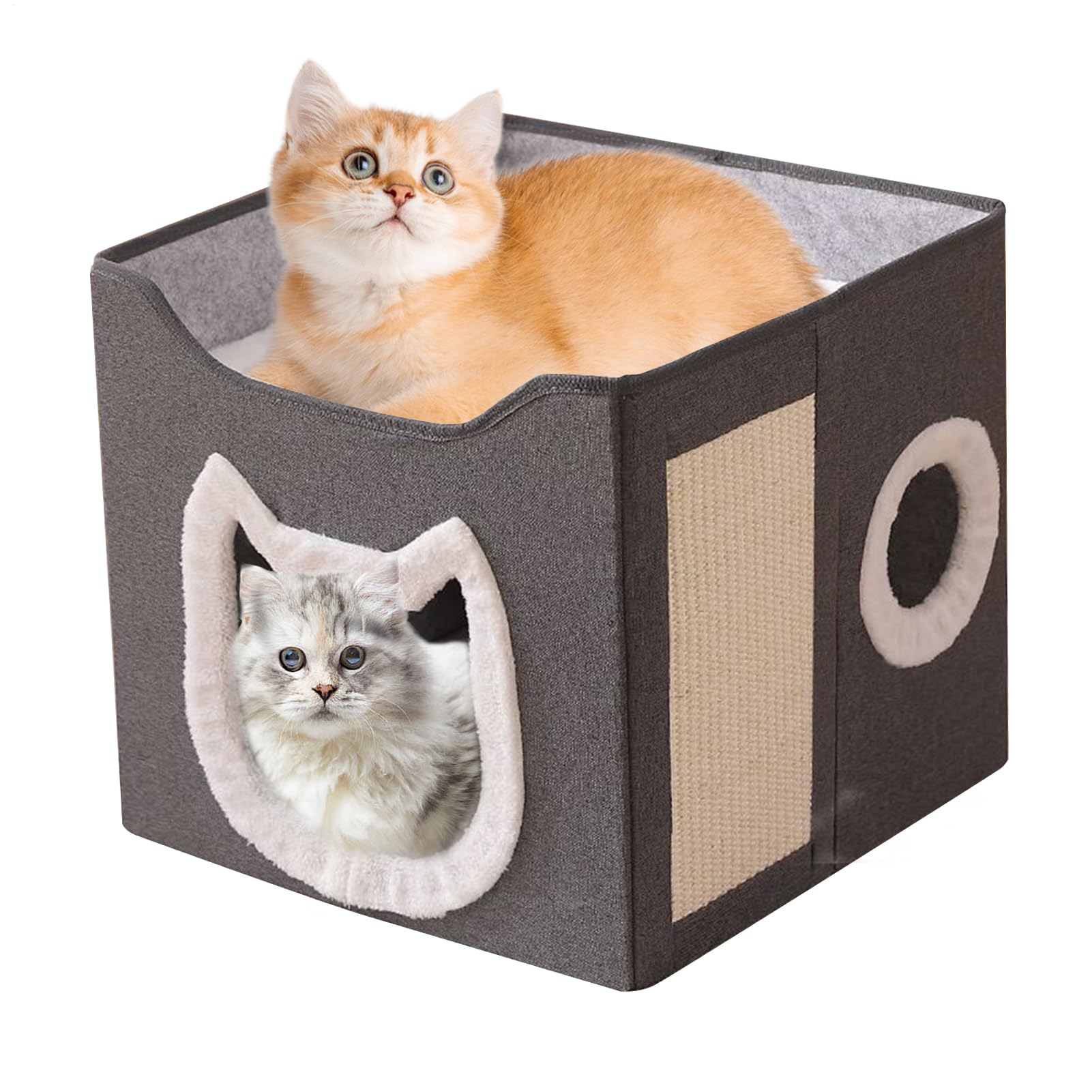 Maison pour chat d'intérieur pour offrir une cachette chaude et isolée du bruit
