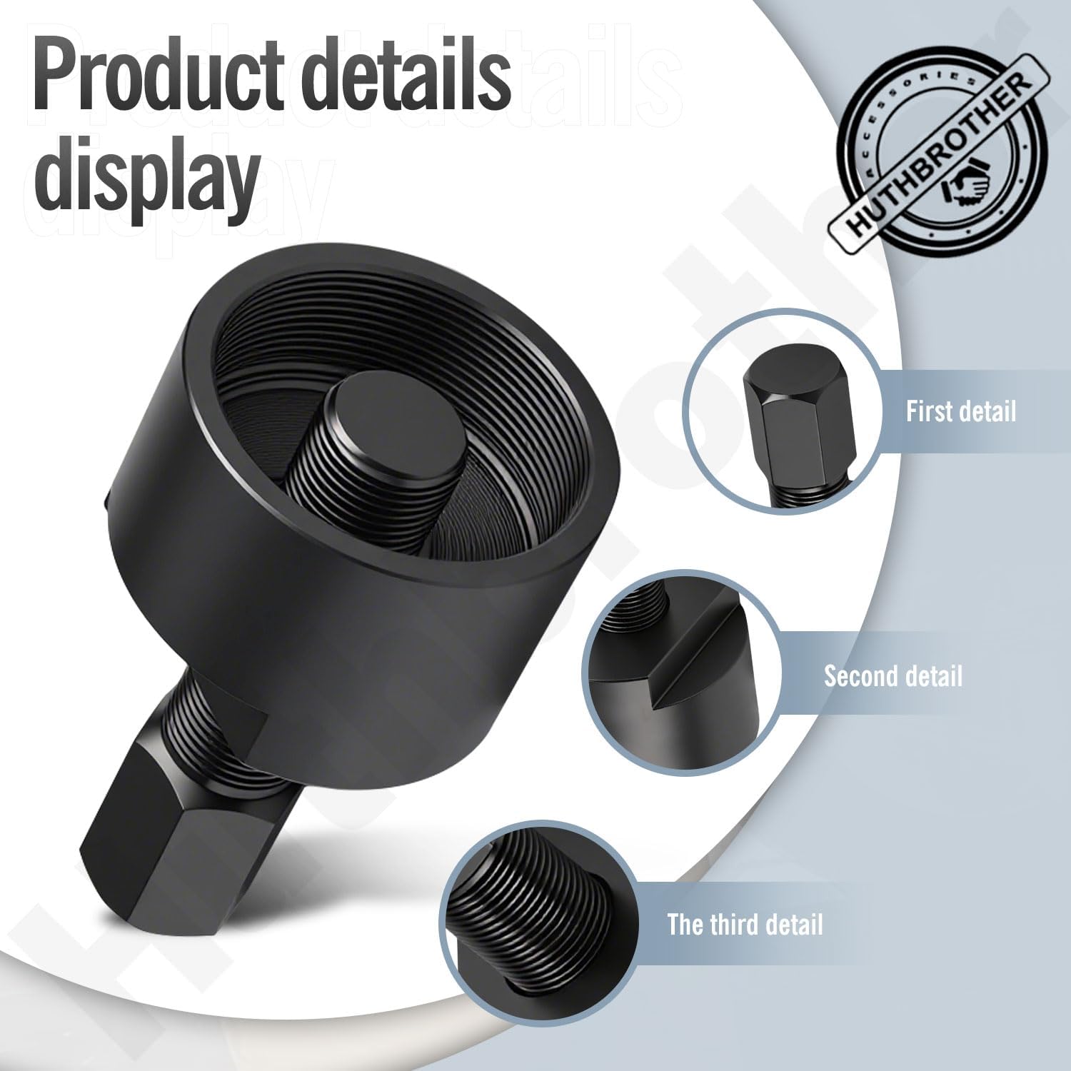 Huthbrother Flywheel Puller Tool-50mm x 1.5 L.H. Compatible with Polaris RZR XP 900/1000 Sportsman 570 14-18